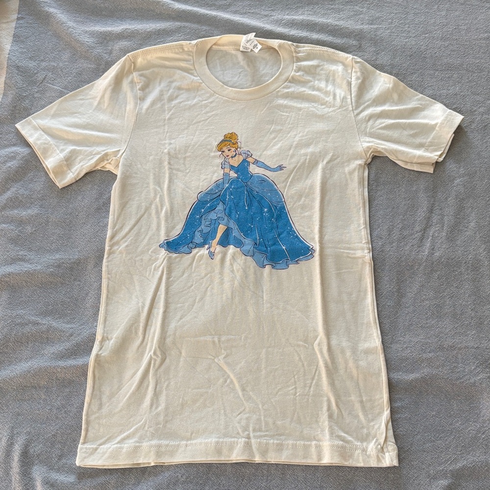 NWOT Cinderella Cream Graphic T-Shirt